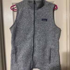 Patagonia Heather Gray Fleece Vest